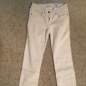 H & M ivory jeans